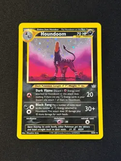 Houndoom Neo Revelation Holo 8/64 WotC Pokemon Card MP - Image 1