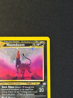 Houndoom Neo Revelation Holo 8/64 WotC Pokemon Card MP - Image 2