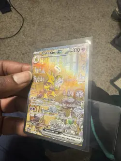 Pokemon Alakazam EX TCG Scarlet Violet-151 Holo Full Art Card 201/165 - Image 3