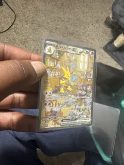 Pokemon Alakazam EX TCG Scarlet Violet-151 Holo Full Art Card 201/165 - Image 4