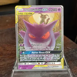 Pokemon Gengar & Mimikyu GX Team Up Holo Card 53/181 Ultra Rare SM - Image 1