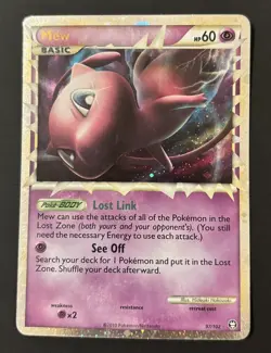 Mew Prime Holo Ultra Rare Pokemon TCG Card 97/102 Triumphant (#3of4) - Image 1