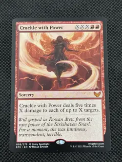 Crackle with Power 95 Normal Strixhaven: School of Mages NM MTG - Image 1
