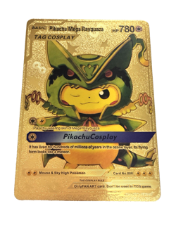Mega Pikachu Rayquaza Pokemon Custom Fan Made Art Card Ungraded - Image 1