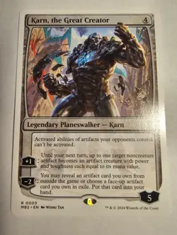 Karn, the Great Creator NM (White Border) MTG Mystery Booster 2 Regular - Image 1