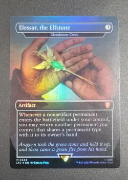 Elessar, the Elfstone - Cloudstone Curio (Borderless) Commander: LotR Foil - Image 1