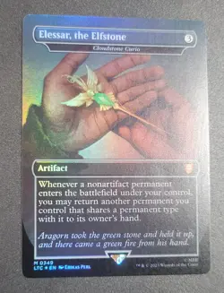 Elessar, the Elfstone - Cloudstone Curio (Borderless) Commander: LotR Foil - Image 2