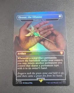 Elessar, the Elfstone - Cloudstone Curio (Borderless) Commander: LotR Foil - Image 5