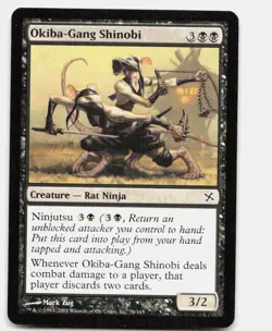 Okiba-Gang Shinobi 76 Common Betrayers of Kamigawa Magic: The Gathering NM - Image 1