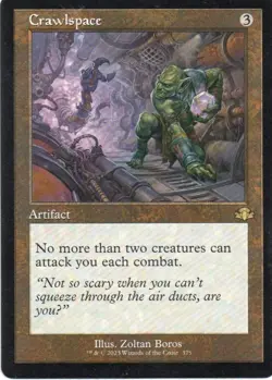 MTG: Dominaria Remastered: Retro Frame Crawlspace: Lightly Played Condition - Image 1