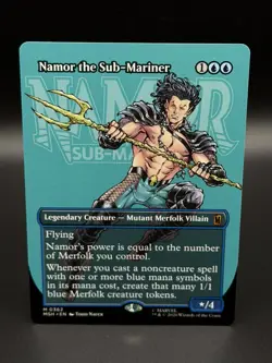 MTG: Marvel Super Heroes ~ Namor the Sub-Mariner (Mythic) BORDERLESS #362 - Image 1