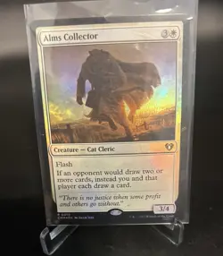 MTG TCG - Alms Collector 0010 Commander Masters Foil - NM (Free Shipping $5+) - Image 1