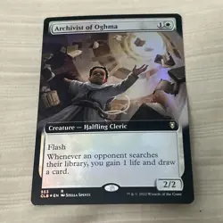 Archivist of Oghma (Extended Art) #553 (Foil) (NM) Baldur's Gate CLB Magic MTG - Image 2