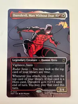 Daredevil, Man Without Fear (Borderless) (0324) Marvel Super Heroes Regular MTG - Image 1