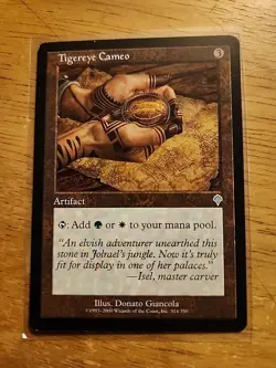 Tigereye Cameo - Invasion - MTG Magic - Uncommon - Artifact - Image 1