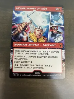 Mjolnir, Hammer of Thor (Borderless) (0303) Marvel Super Heroes Regular - Image 1