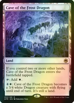 MTG Cave of the Frost Dragon Foil ** Forgotten Realms ** English - Image 1