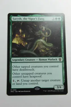 MTG Saryth the Viper's Fang x1- -Murders at Karlov Manor Cmdr-Near Mint - Image 1