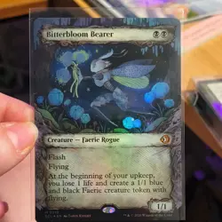 Bitterbloom Bearer #0310 Showcase Foil Mythic Lorwyn Eclipsed MTG - Image 1