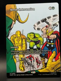 Heroic Intervention (Borderless) 80 Marvel Universe Eternal-Legal MTG NM - Image 1