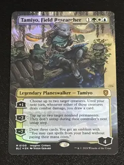 MTG Commander: Bloomburrow Tamiyo, Field Researcher Borderless Foil 0100 Mythic - Image 1