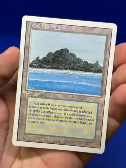 VTG Magic the Gathering Revised Edition Tropical Island Dual Land Reserved List - Image 2