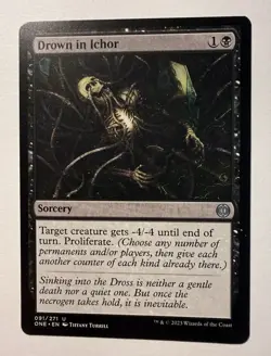 MTG Magic the Gathering Drown in Ichor (91/530) Phyrexia All Will Be One LP - Image 1