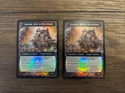 MTG FOIL Prerelease Korlash, Heir to Blackblade Future Sight Magic the Gathering - Image 1