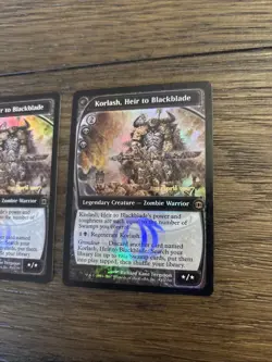 MTG FOIL Prerelease Korlash, Heir to Blackblade Future Sight Magic the Gathering - Image 2