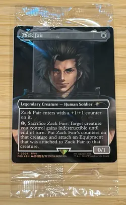 Zack Fair - Magic The Gathering MTG Promotional Promo Final Fantasy VII Rebirth - Image 1