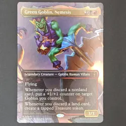 Green Goblin, Nemesis (Borderless) Spider-Man FOIL MTG Magic the Gathering-0023 - Image 1