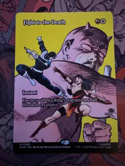 Fight to the Death (Borderless) 90 Marvel Universe Eternal-Legal NM - Image 1