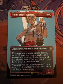 Vaan, Street Thief (Borderless) 390 Rare FINAL FANTASY Magic: The Gathering NM - Image 1