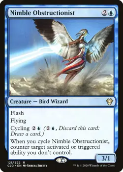 MTG Nimble Obstructionist ** Commander 2020 ** English - Image 1