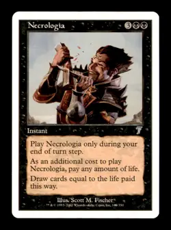Necrologia 149/350 Uncommon 7th Edition Magic: The Gathering LP - Image 1