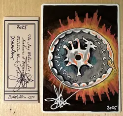 MTG ARTIST PROOF Italian Disenchant AP Sketch Amy WEBER Magic - Image 1