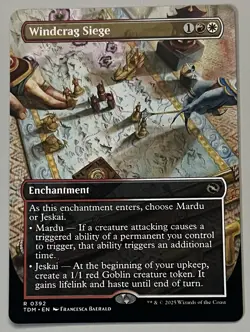 MTG Tarkir: Dragonstorm Windcrag Siege Enchantment RARE REGULAR #0392 - Image 1