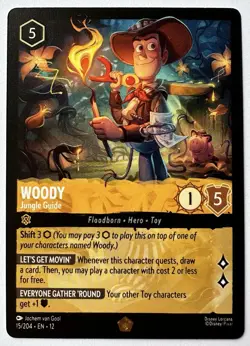2026 Disney Lorcana Woody Legendary 15/204 Wilds Unknown English - Image 1