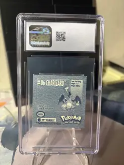 1999 Charizard #6 Pokemon Artbox Stickers Series 1 CGC Mint 9 - Image 2