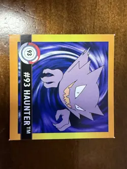 Gengar 94 Haunter 93 Gastly 92 Pokemon Artbox 1999 Vintage Stickers Series 1 NM - Image 3