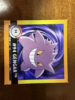 Gengar 94 Haunter 93 Gastly 92 Pokemon Artbox 1999 Vintage Stickers Series 1 NM - Image 4