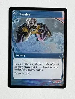 MTG Ponder *Foil Future Sight* Secret Lair: Chicago 2025 MT/NM Free Ship - Image 1