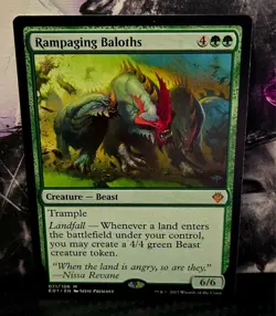 magic the gathering - Rampaging Baloths - Creature - Beast - Mythic - Landfall - Image 1