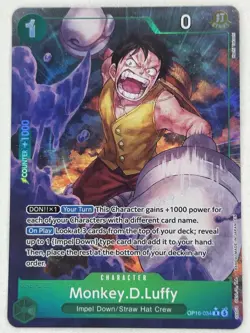 One Piece TCG The Time Of Battle - Monkey D. Luffy Rare Alt Art OP16-034 - Image 1