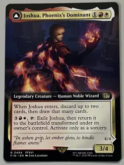 MTG Final Fantasy Joshua Legendary Creature RARE REGULAR #0494 - Image 1
