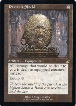 Pariah's Shield (Retro Frame) Ravnica Remastered - Magic MTG NM - Image 1
