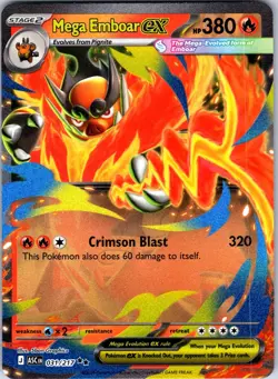 Mega Emboar ex 035 Jumbo Cards Promo Holofoil Pokemon Card NM TCG - Image 1