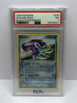 2005 Pokemon Suicune Holographic Black Star Promos Graded PSA 7 #030 - Image 1
