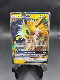 Jolteon GX SM173 Full Art Promo Pokemon Card Sun Moon Black Star Standard Size - Image 1