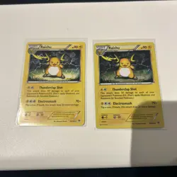 Pokemon TCG XY: Breakthrough Raichu Card 49/162 Reverse Holo Foil Near Mint - Image 1